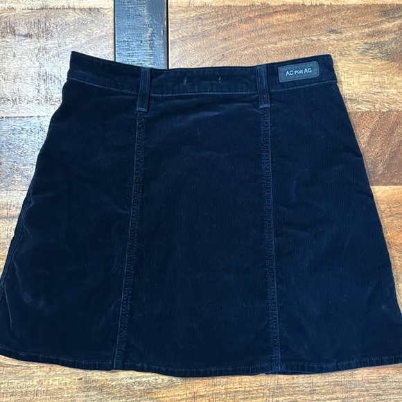 Alexa Chung x AG Adriano Goldschmied corduroy button front navy a line skirt - Picture 10 of 12